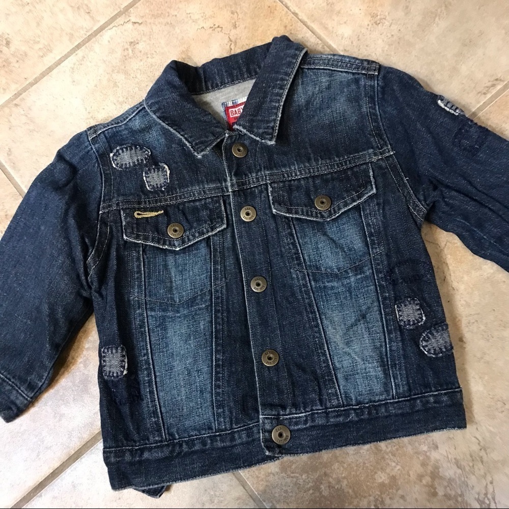 🐥baby GAP Distressed Denim Jacket